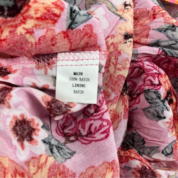 PETAL & PUP Sarai Floral Cutout Maxi Dress Multicolor Size 8 New - Picture 11 of 12